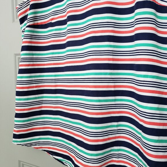 Faded Glory nautical striped lightweight flowy tank top, womens Large 12-14 - Picture 4 of 8